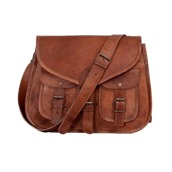 Komal s Leather Shoulder Bag Crossbody Satchel Women Tote Travel Purse
